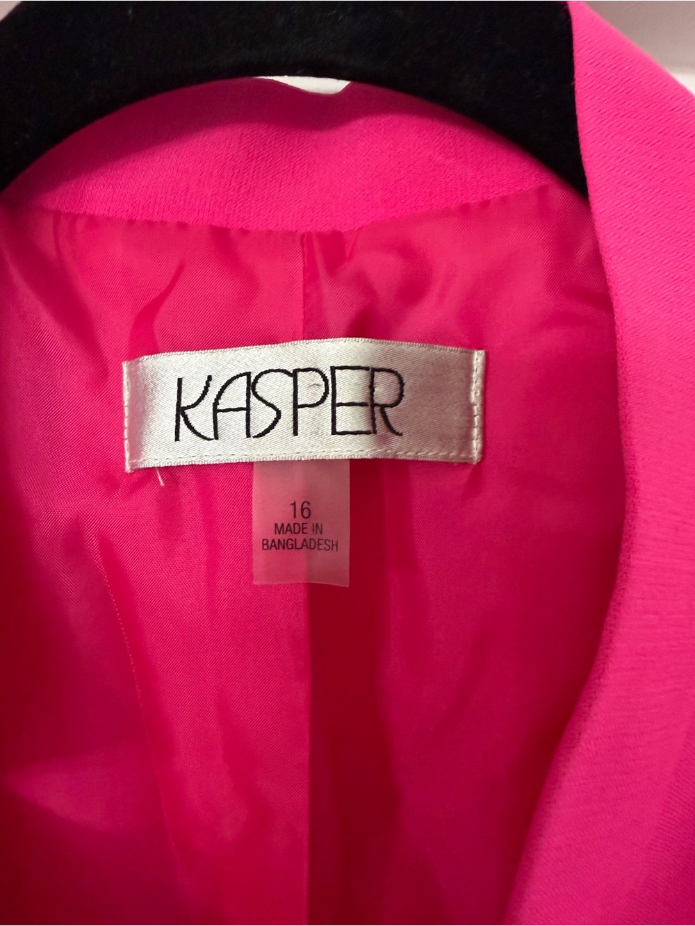 Kasper Women's Bright Pink Open-Front Blazer - Picture 2 of 4